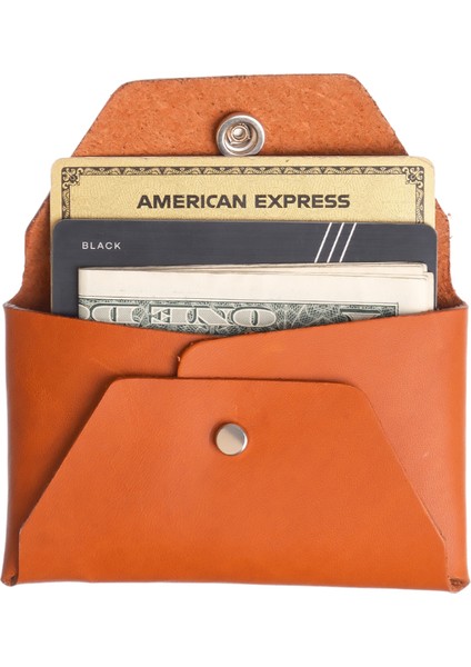 Buttero Turuncu Deri Cüzdan Kartlık Securevault fırsatları