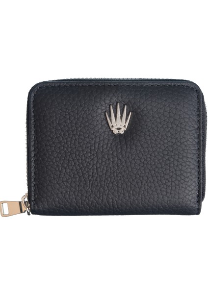 Lyon Siyah Deri Cüzdan Kartlık