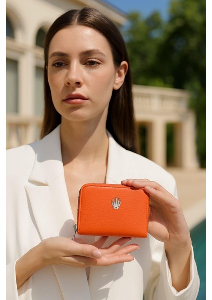 Lyon Kırmızı Deri Cüzdan Kartlık