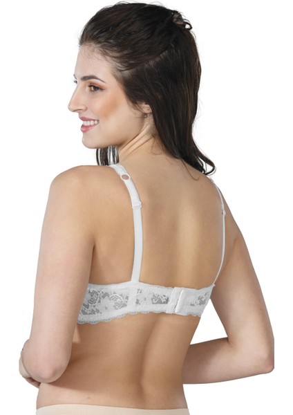 Ekru Mı Emay 188 C Pedli Dantelli Telli Toparlayıcı Sütyen
