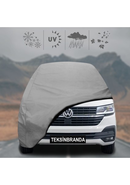 Volkswagen Transporter T6 (2015 - 2023) Oto Branda Su Geçirmez Miflonlu Araba Brandası Klipsli Araba Çadırı