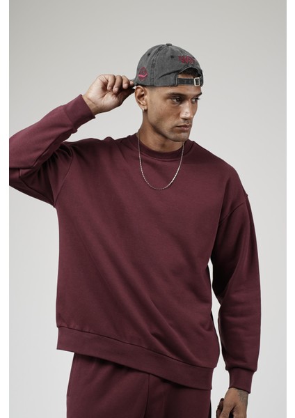 Bisiklet Yaka Oversize Kalıp Sweat Pantolon Alt Üst Takım fiyatları