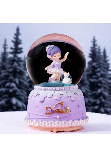 Dream Temalı Balerin Figürlü Müzikli Kar Küresi Vip