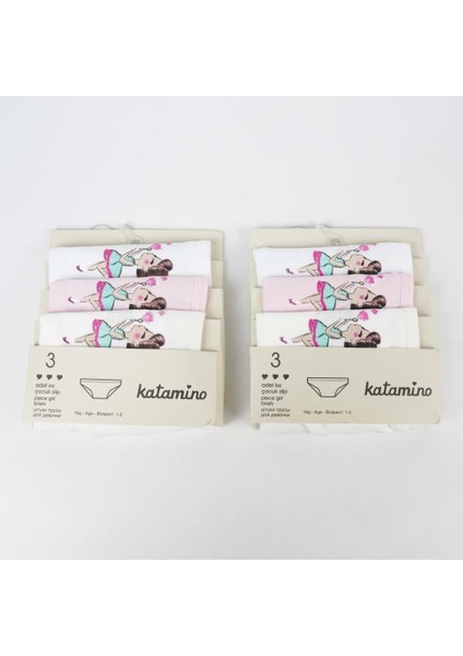 Anserli 3 Lü Kız Slip Set - Çok Renkli fiyatları