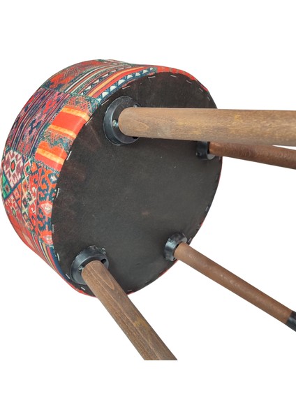 Puf Koltuk Bench Tabure – Anadolu Kilim Motif - Ahşap Ayaklı fiyatları