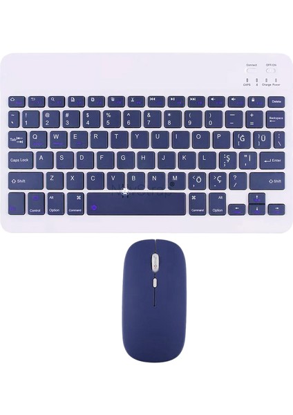 Ipad Air 11 Inç / Pro 11 (M3/m2) Çip 2025-2024 ile Uyumlu Bluetooth Klavye Mouse Seti