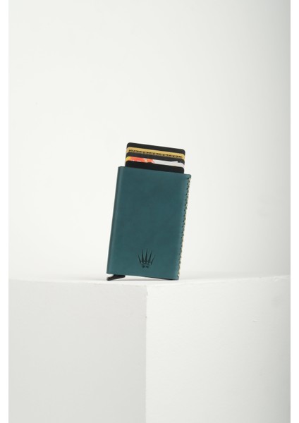 Cortex Slim Buttero Mavi Hakiki Deri Bölmeli Kızaklı Mekanizmalı Kartlık modelleri