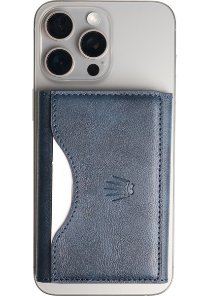 Storm Lacivert Magnetik Yapıştırmalı 5 Hazneli Mıknatıslı Kartlık