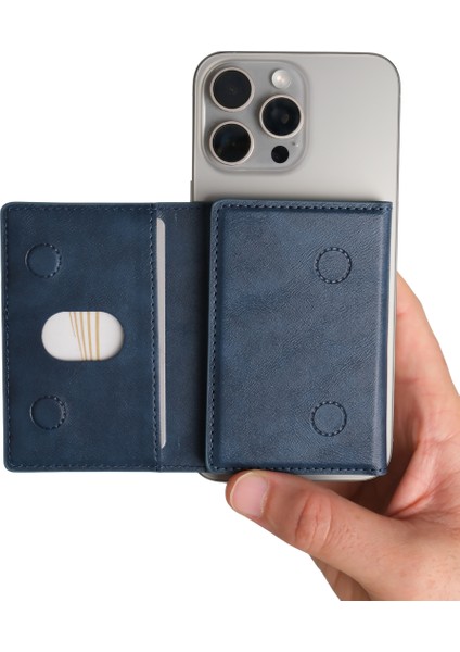 Storm Lacivert Magnetik Yapıştırmalı 5 Hazneli Mıknatıslı Kartlık fiyatları