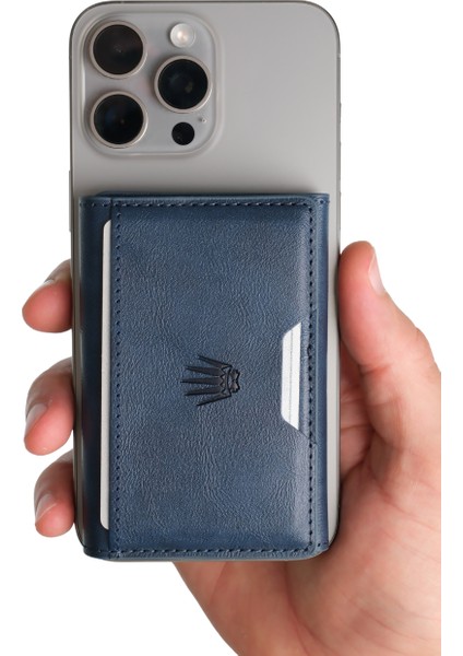 Storm Lacivert Magnetik Yapıştırmalı 5 Hazneli Mıknatıslı Kartlık modelleri