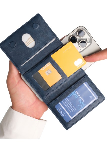 Storm Lacivert Magnetik Yapıştırmalı 5 Hazneli Mıknatıslı Kartlık fırsatları