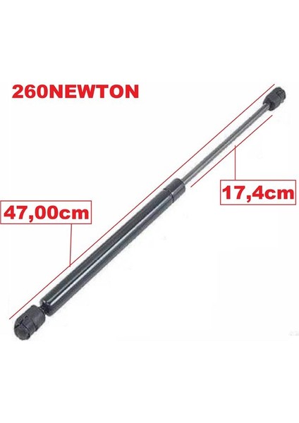 48 Manksan CT1377 - Bagaj AMORTİSÖRÜ(12605) Niva - Samara 2108 Hb - 112 Vega Hb (Motor Kaput Amortisörü VEGA)260NEWTON