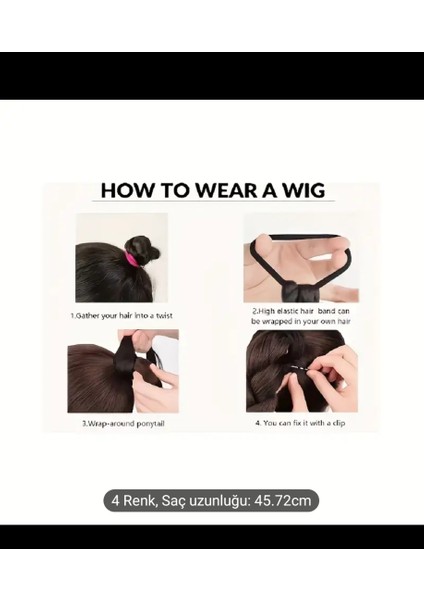 Peruk At Kuyrugu Kadın Erkek Saçı Fiber Isıya Dayanıklı Tak Çık Saçlar fiyatları