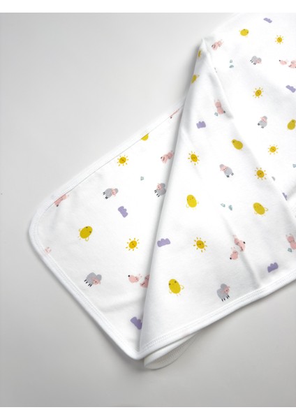 Kız Bebek %100 Pamuk Çift Katlı 75X90 cm Battaniye fırsatları