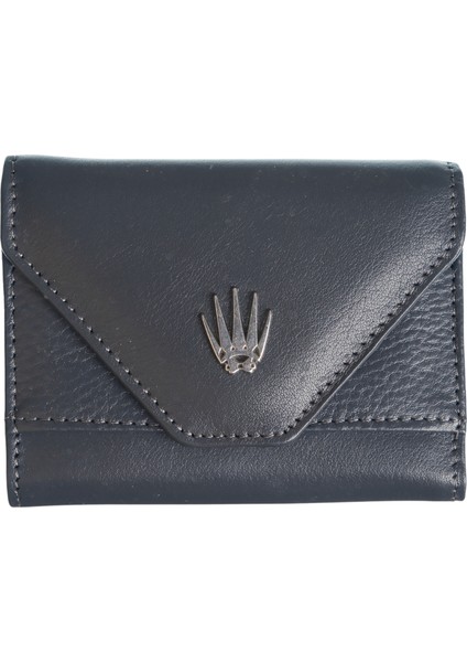 Akorde Gri Hakiki Deri Kartlık