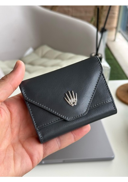 Akorde Gri Hakiki Deri Kartlık fiyatları