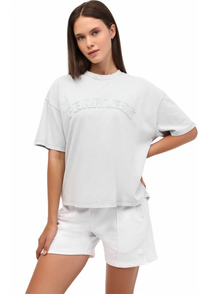 Wl Gale 11SY788 5pr Gri Kadın Kısa Kol T-Shirt