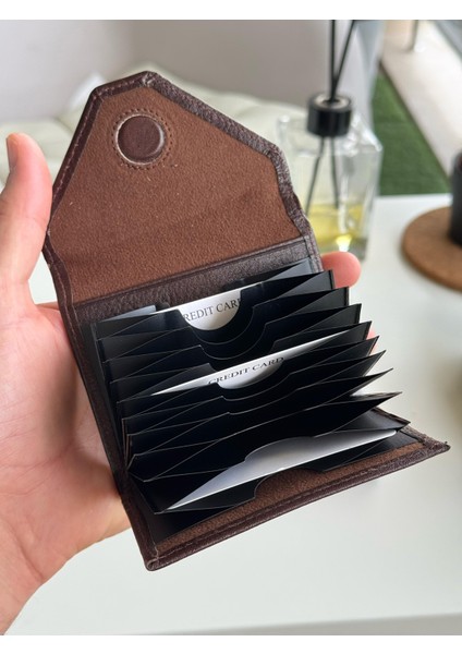 Akorde Kahverengi Hakiki Deri Kartlık modelleri