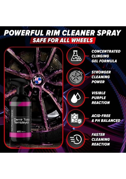 Koporta-Jant Demir Sökücü - Boya Rengini, Berraklığını ve Boya Pürüzsüzlüğünü Bozan Gömülü Demir Parçacıklarını ve Endüstriyel Atıklarını Hızla Temizler 500ML modelleri