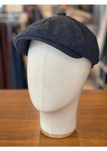 Tommy Shelby Peaky Blinders Model Balıksırtı Kaşe Kasket