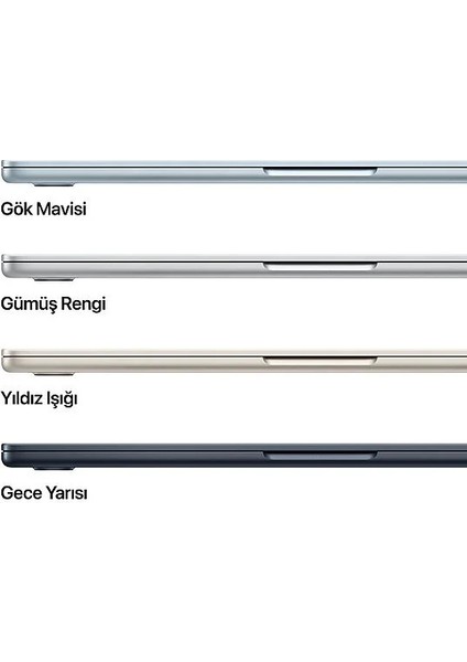 MacBook Air M4 24GB 512GB SSD macOS 15" Taşınabilir Bilgisayar Gümüş MC6J4TU/A fırsatları