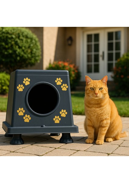 Dış Mekân Kedi Evi – Su Geçirmez, Yalıtımlı, Sağlam Plastik