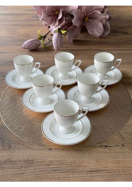 Arles Türk Kahve Fincan Takımı 6 Kişilik 12 Parça modelleri