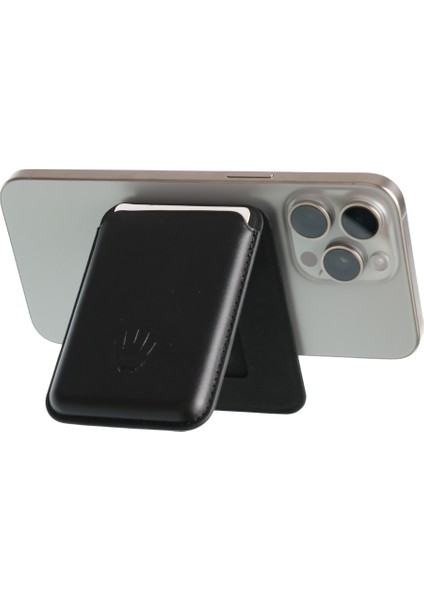 Kickstand Standlı Siyah Magnetik Yapıştırmalı Mıknatıslı Kartlık modelleri