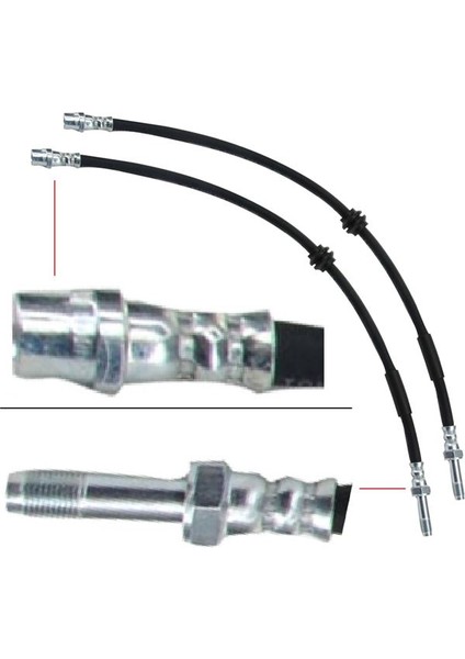 25 Lıma 00130 - Fren Hortumu Ön Transporter T5 03-07