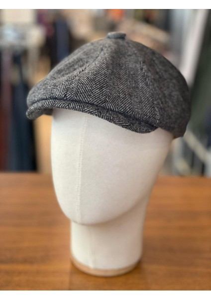 Tommy Shelby Peaky Blinders Model Balıksırtı Kaşe Kasket