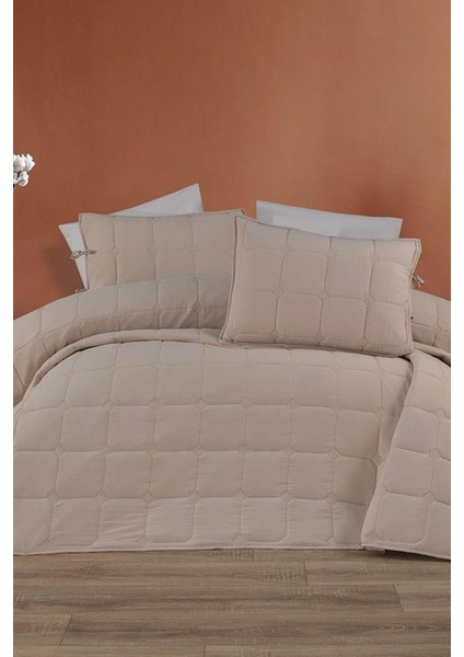 Cratos Comfort Çift Kişilik Yatak Örtüsü Bej