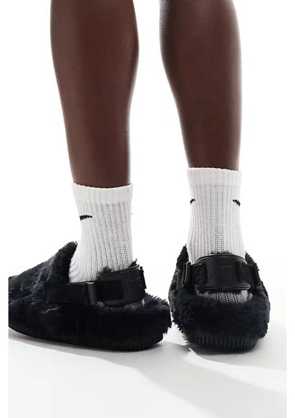 Calm Mule Se Women's Slides Kadın Peluş Soft Kürklü Günlük Sandalet Siyah fırsatları
