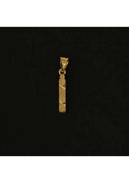 14 Ayar Parlak Harf Kolye Ucu