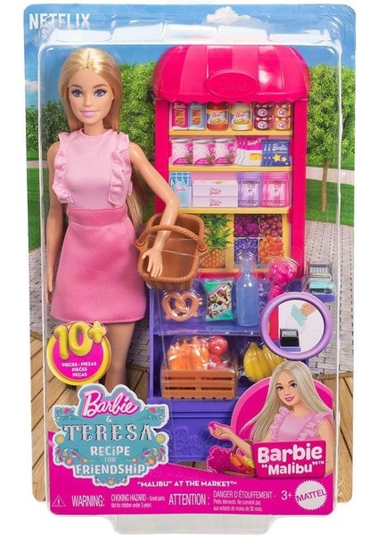 JCT05 Malibu Market Barbie ve Oyun Seti Barbie And Teresa Recipe For Friendship
