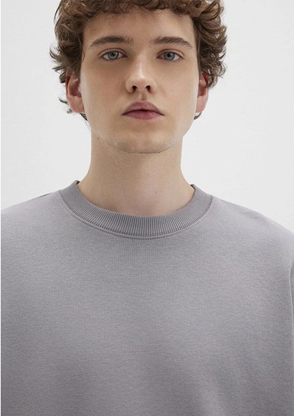 Bisiklet Yaka Gri Sweatshirt 0S10404-70076 indirimleri