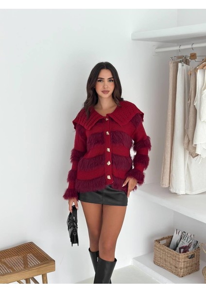 Bebe Yaka Triko Hırka