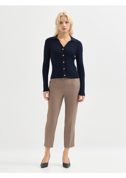 Kadın Triko Hırka-Lacivert