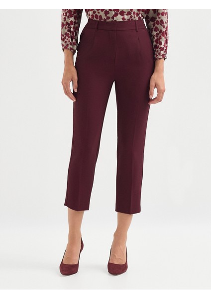 Kadın Pantolon-Bordo