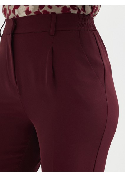 Kadın Pantolon-Bordo modelleri