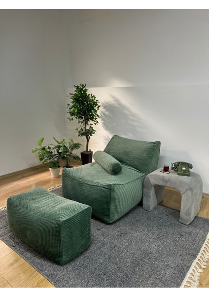 Luna Armut Puf Koltuk Takımı | Kadife Fitilli Kumaş | Kaydırmaz Tabanlı Tv & Oyun Koltuğu – Katt fiyatları