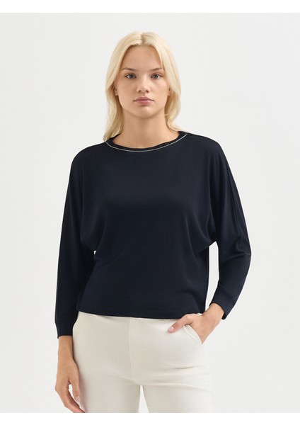 Kadın Regular Fıt Tişört-Siyah fiyatları