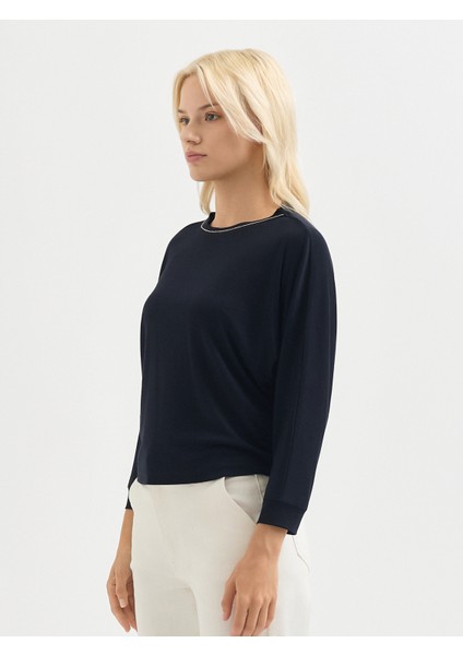 Kadın Regular Fıt Tişört-Siyah modelleri