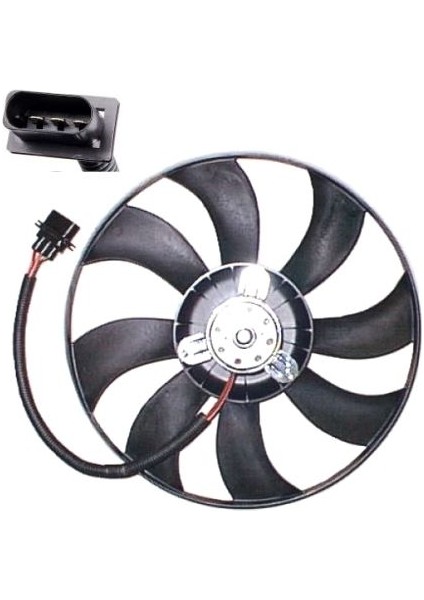 25 6Q0959455DX - Fan Motoru 385 MM.100W 1.4tdı Amf-Bay-Bnm-Bnv Fabıa 00-14 Roomster 06-10 Polo 02-10 Ibıza 02-10 Cordoba 03-09