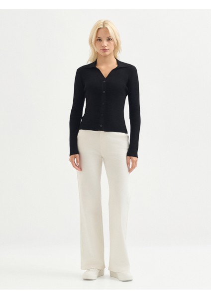 Kadın Triko Hırka-Siyah