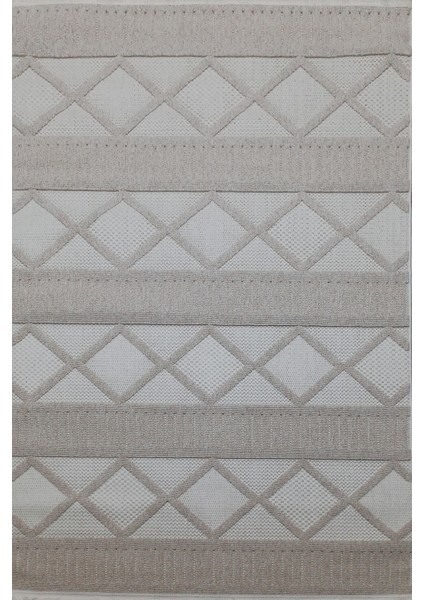 Bukle Soft Twister 0461G Bej-Beyaz Yolluk Salon Antre Koridor Halısı Yumuşak Dokuma Makine Halısı