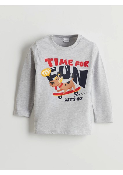 Lcw Kids Gri Beli Lastikli Baskılı Erkek Çocuk Pijama Takım fiyatları