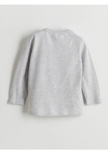 Lcw Kids Gri Beli Lastikli Baskılı Erkek Çocuk Pijama Takım modelleri