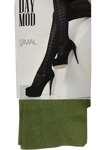 Daymod Kadın Şimal Micro File Desenli Külotlu Çorap