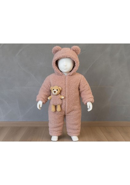 Ayıcık Oyuncak Detaylı Kuzu Yünlü Welsoft Peluş Tulum