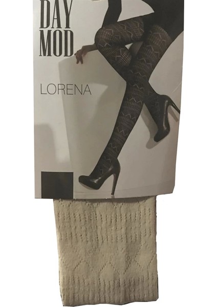 Daymod Lorena Micro File Desenli Kadın Külotlu Çorap fiyatları